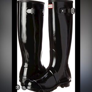 Women’s Hunter Rain Boots Glossy Tall